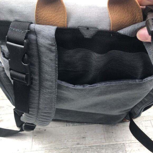 iPack Carry All Backpack Diaper Bag, Solid Print/Gray - Picture 4 of 13